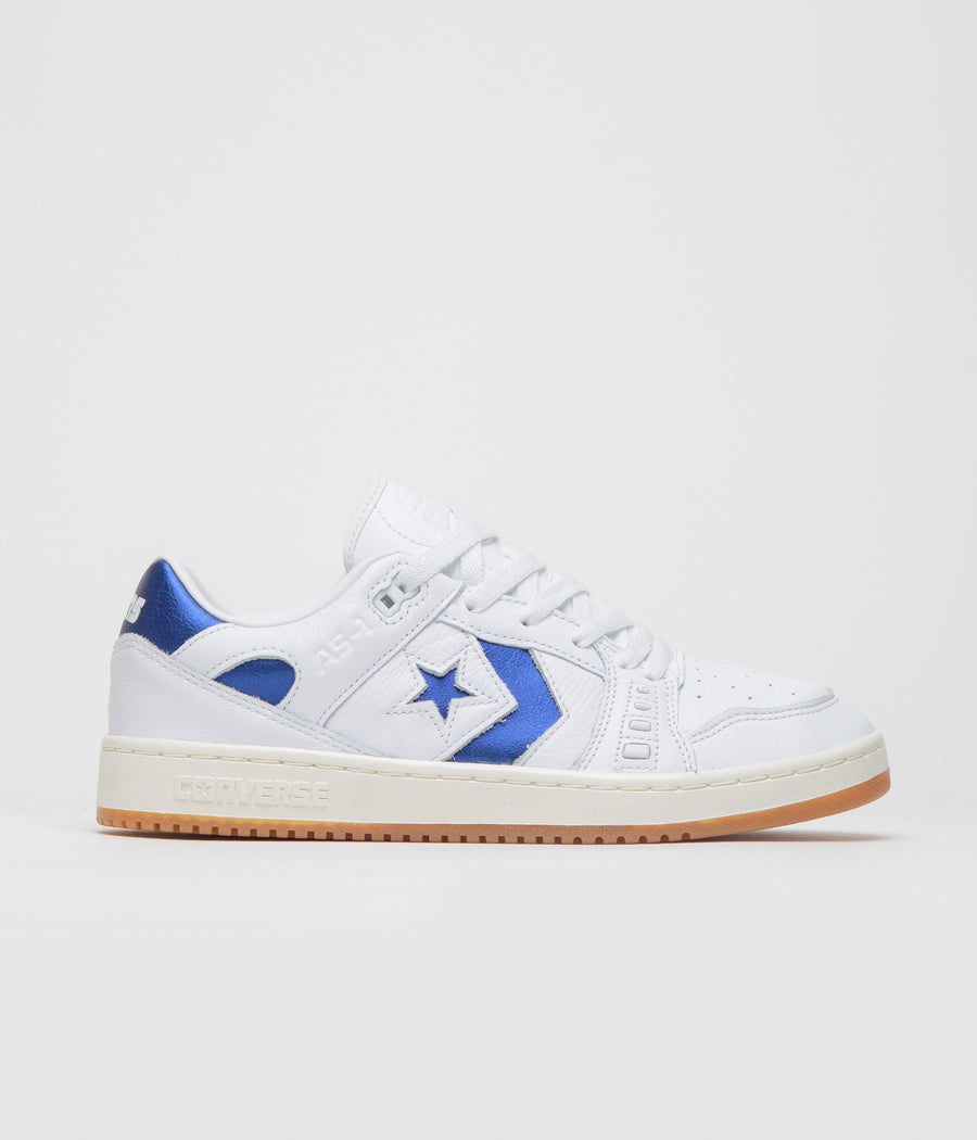 Converse AS-1 Pro Ox Shoes in White and Blue / Egret