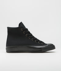 Converse Chuck 70 Hi Shoes in Black and Almost Black / Black