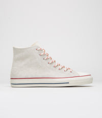 Converse Cons CTAS Pro Hi Outdoor Shoes in Egret and Red / Blue