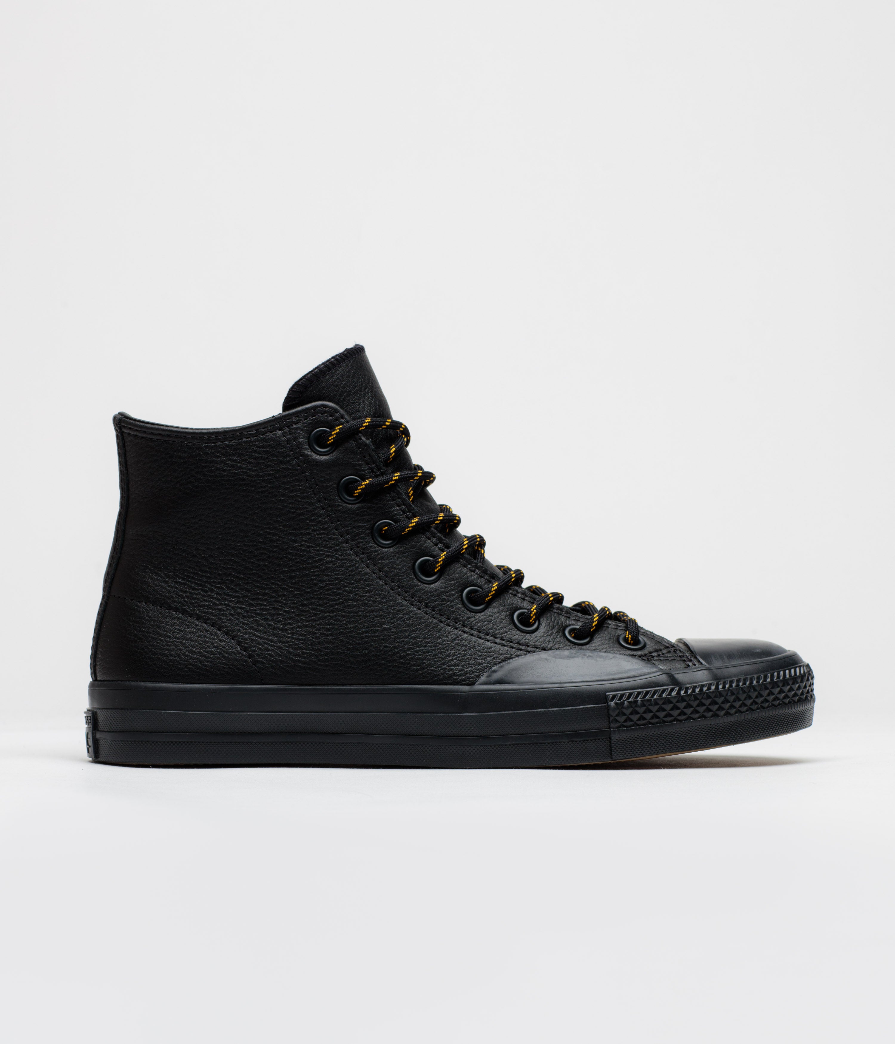 Converse Cons CTAS Pro Hi Shoes - Black / Yellow / Total Eclipse