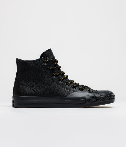 Converse Cons CTAS Pro Hi Shoes - Black / Yellow / Total Eclipse