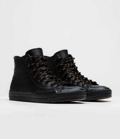 Converse Cons CTAS Pro Hi Shoes - Black / Yellow / Total Eclipse