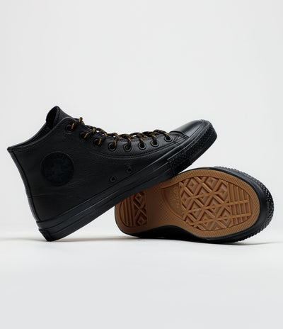 Converse Cons CTAS Pro Hi Shoes - Black / Yellow / Total Eclipse