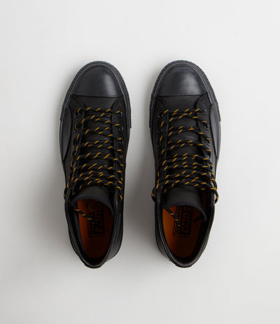 Converse Cons CTAS Pro Hi Shoes - Black / Yellow / Total Eclipse