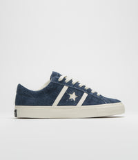 Converse Cons One Star Academy Pro Suede Shoes in Navy and Egret / Egret