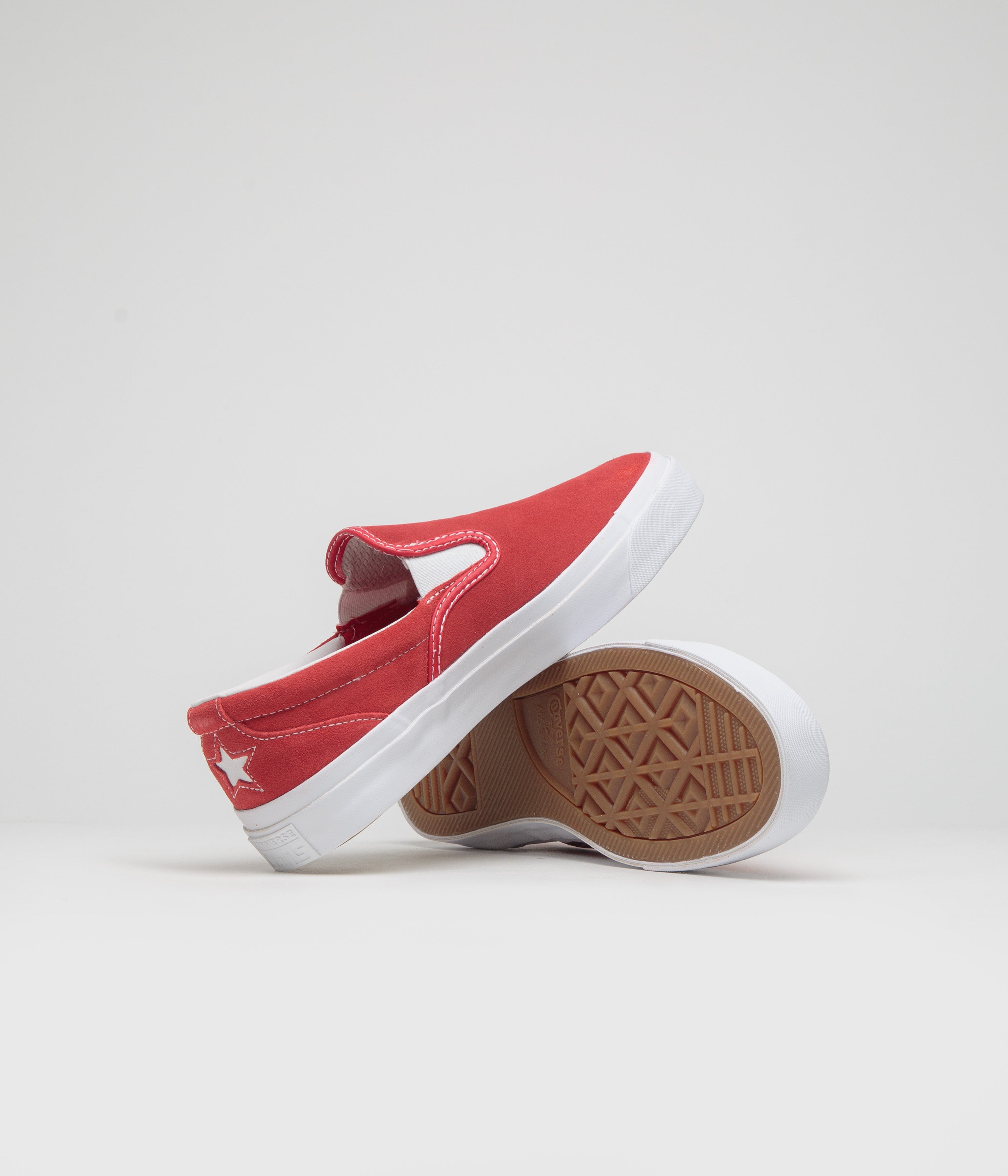 Converse Cons One Star CC Slip Pro Shoes - Red / White / Gum | Flatspot