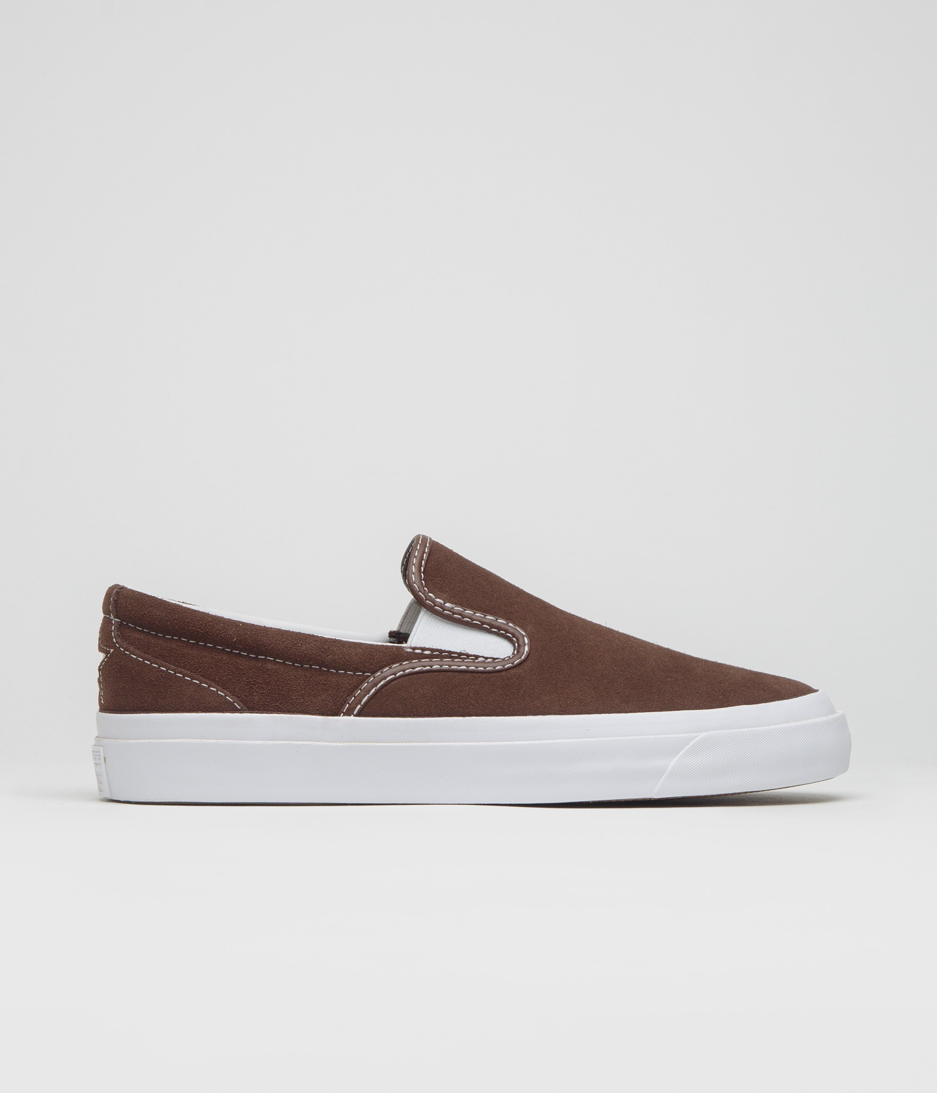 Converse Cons One Star CC Slip Pro Shoes in Totally Fudged and White / Gum