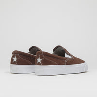 Converse Cons One Star CC Slip Pro Shoes - Totally Fudged / White / Gum thumbnail