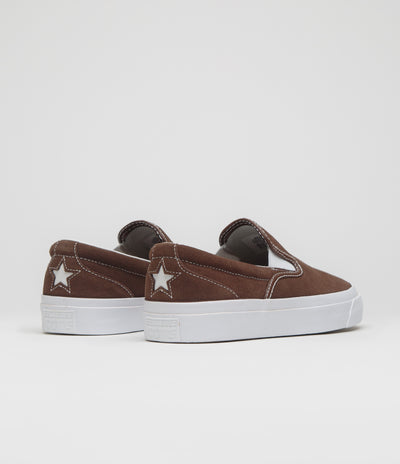 Converse Cons One Star CC Slip Pro Shoes - Totally Fudged / White / Gum
