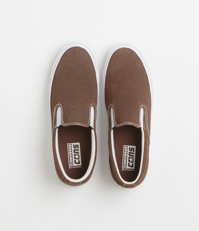 Converse Cons One Star CC Slip Pro Shoes - Totally Fudged / White / Gum