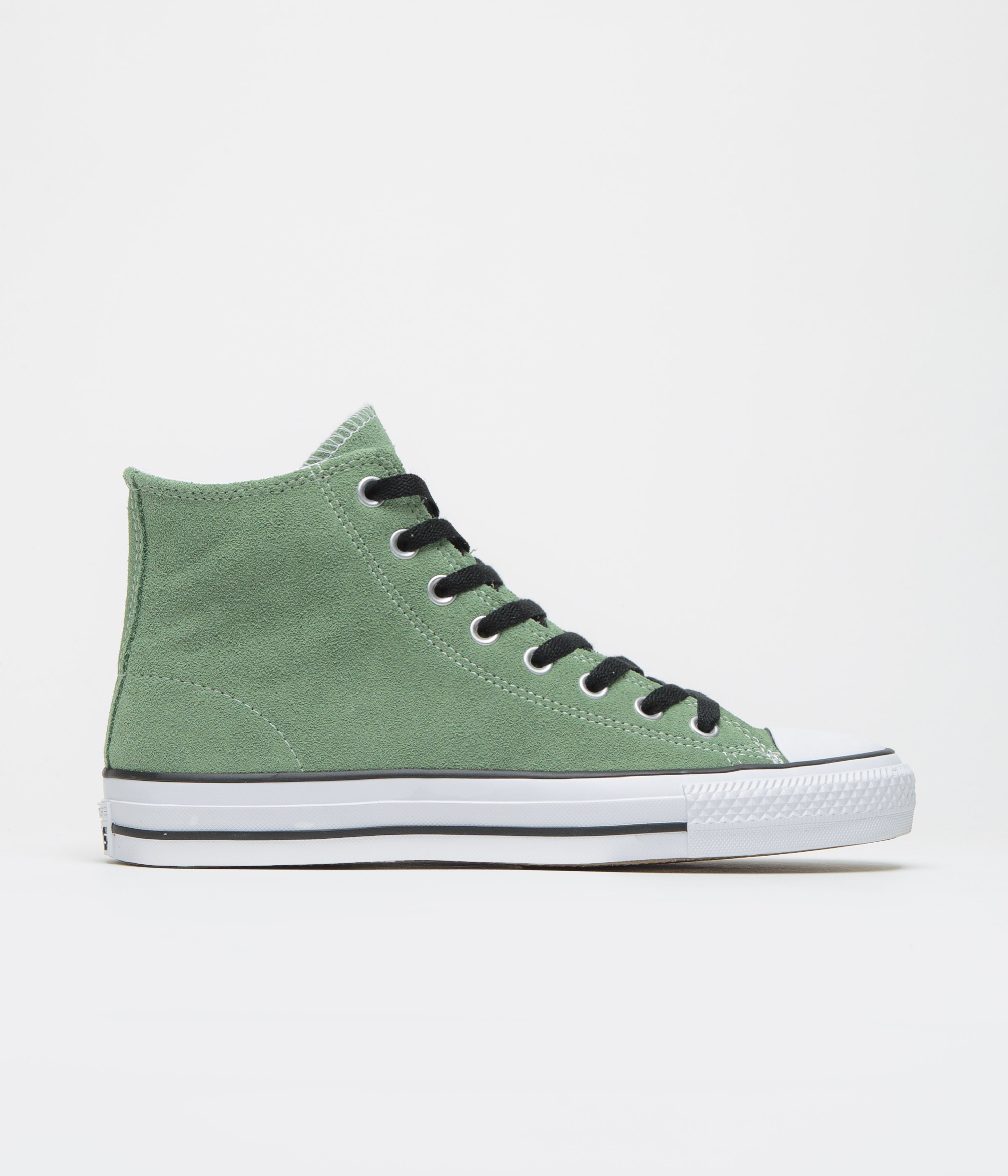 Converse CTAS Pro Hi Shoes in Foothill Green and Black / White
