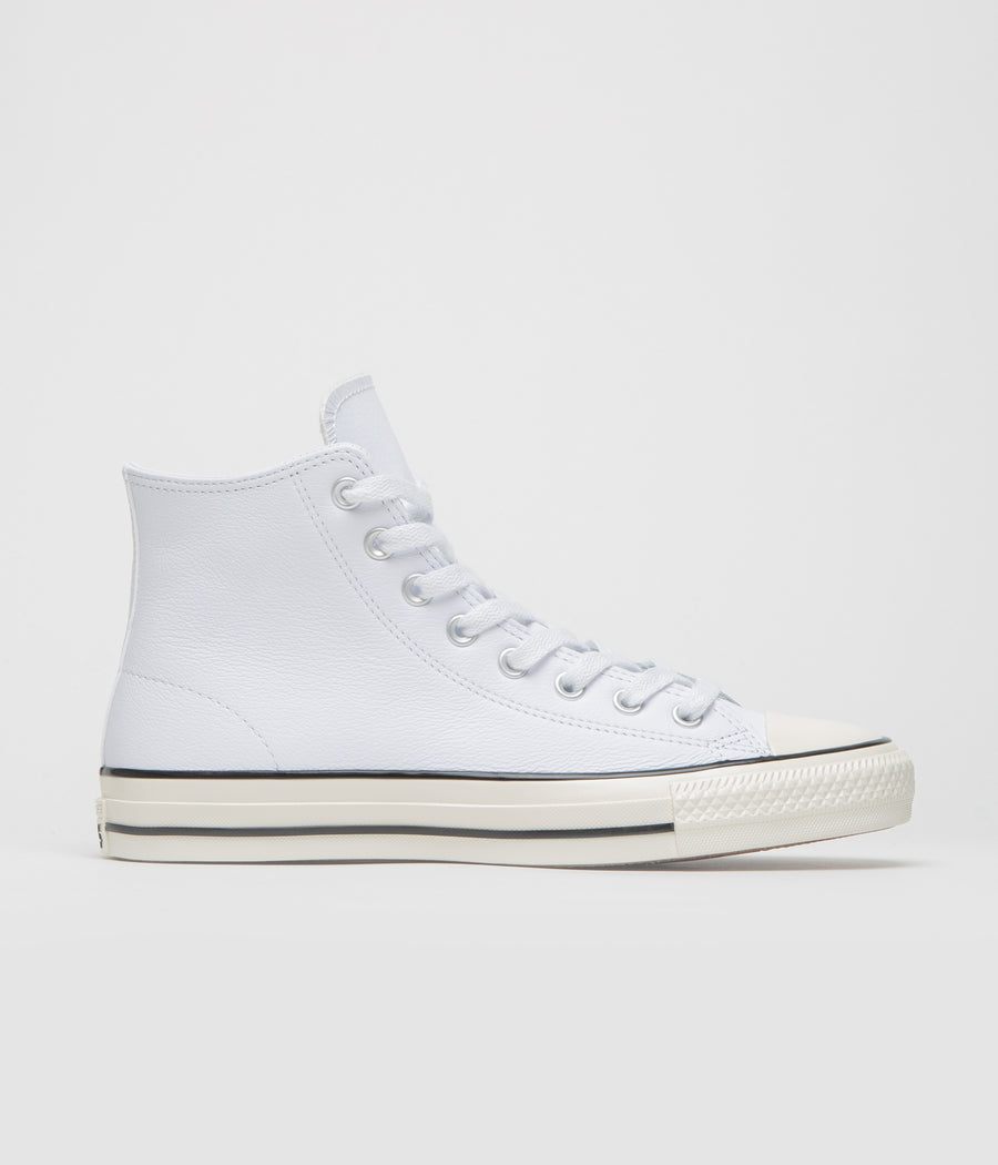 Converse CTAS Pro Hi Shoes in White and Gold / Egret