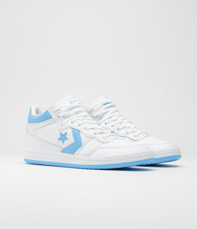 Converse Fastbreak Pro Mid Shoes - White / Light Blue / White