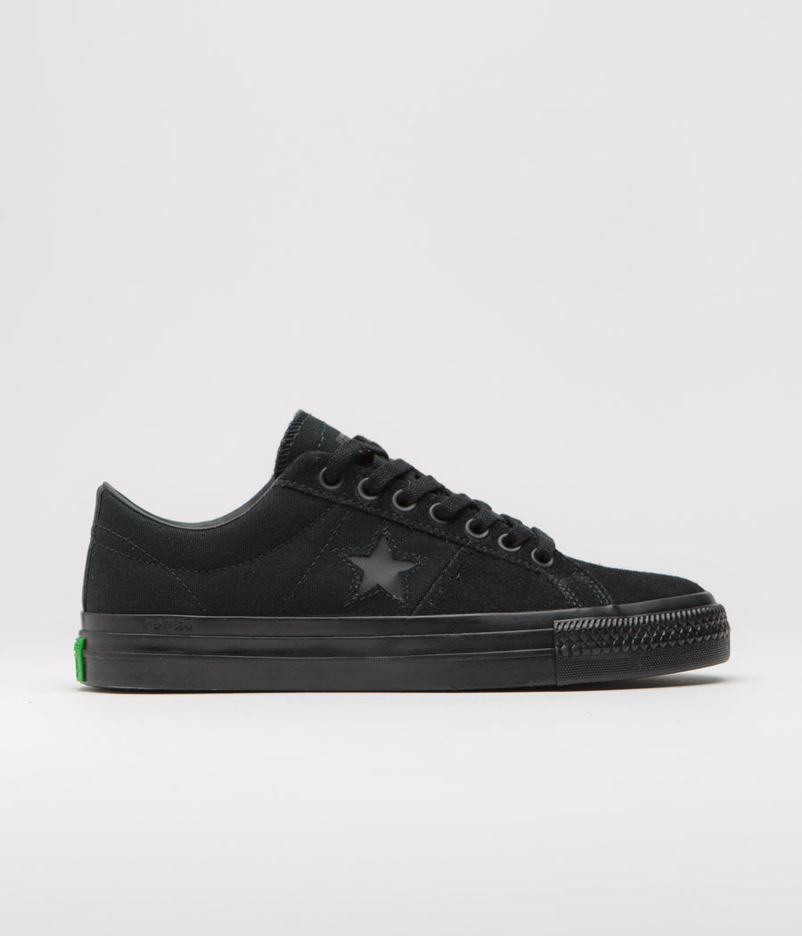 Converse One Star Pro Ox Sean Greene Shoes - Black / Sap Green