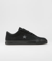 Converse One Star Pro Ox Shoes in Black and Black / Black / Black
