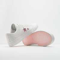 Converse x Turnstile One Star Pro Ox Shoes - White / Pink / White thumbnail