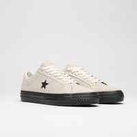 Converse One Star Pro Shaggy Suede Shoes - Egret / Egret / Black thumbnail