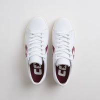 Converse PL Vulc Pro Ox Shoes - White / Deep Bordeaux / Egret thumbnail