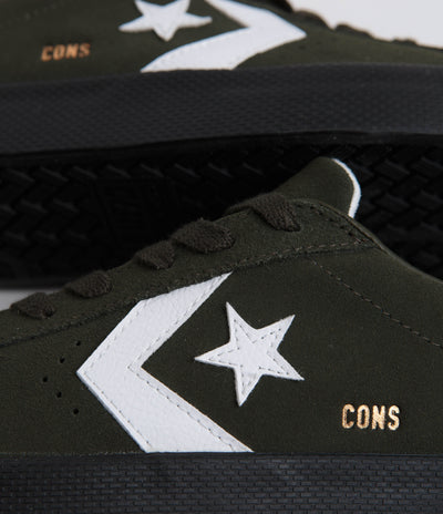 Converse Pro Leather Fall Tone Shoes - Forest Shelter / White / Black