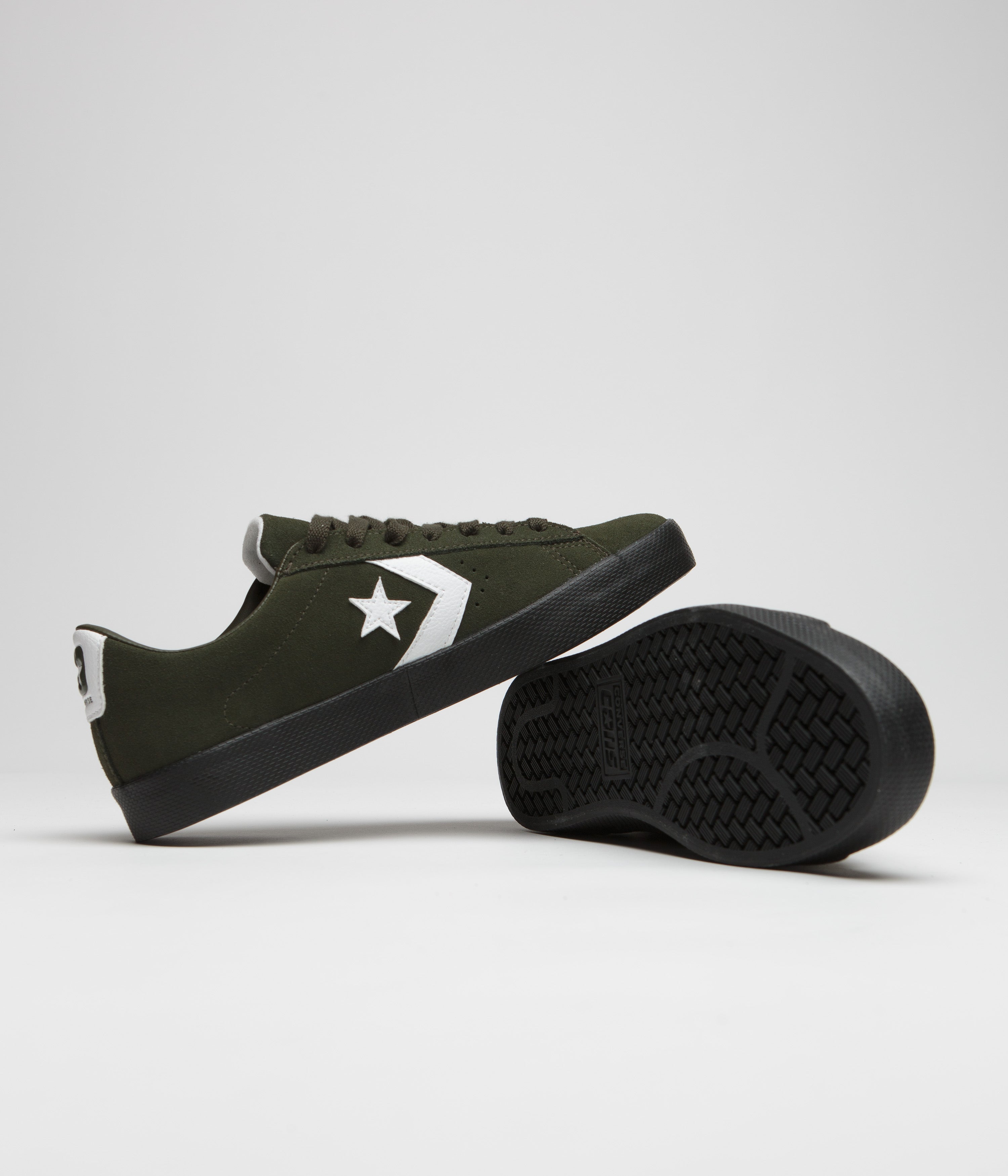 Converse Pro Leather Fall Tone Shoes - Forest Shelter / White / Black ...