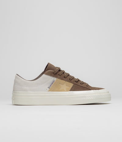 Converse x Carhartt WIP One Star Academy Pro Shoes in Dark Earth and Starfish / Egret