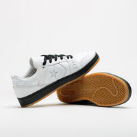Converse x Sneeze Mag AS-1 Pro Ox Shoes in White and Black / Gum Honey thumbnail