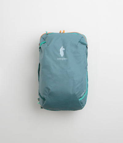 Cotopaxi Allpa 35L Travel Pack in Blue Spruce and Abyss