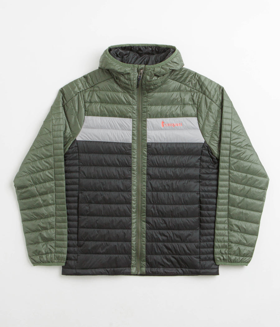 Cotopaxi Capa Insulated Hooded Jacket in Fatigue and Black