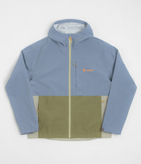 Cotopaxi Cielo Rain Jacket in Tempest and Moss