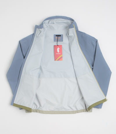 Cotopaxi Cielo Rain Jacket in Tempest and Moss