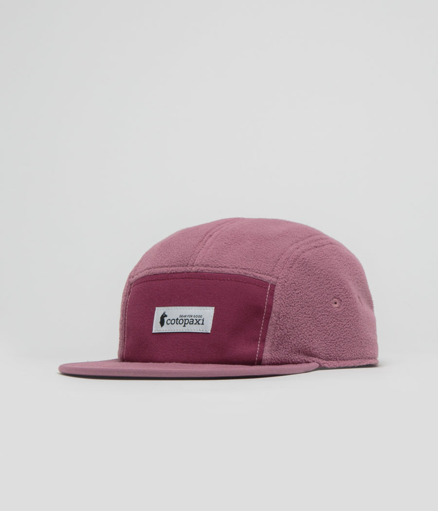 Cotopaxi Fleece 5 Panel Cap in Jam and Fig