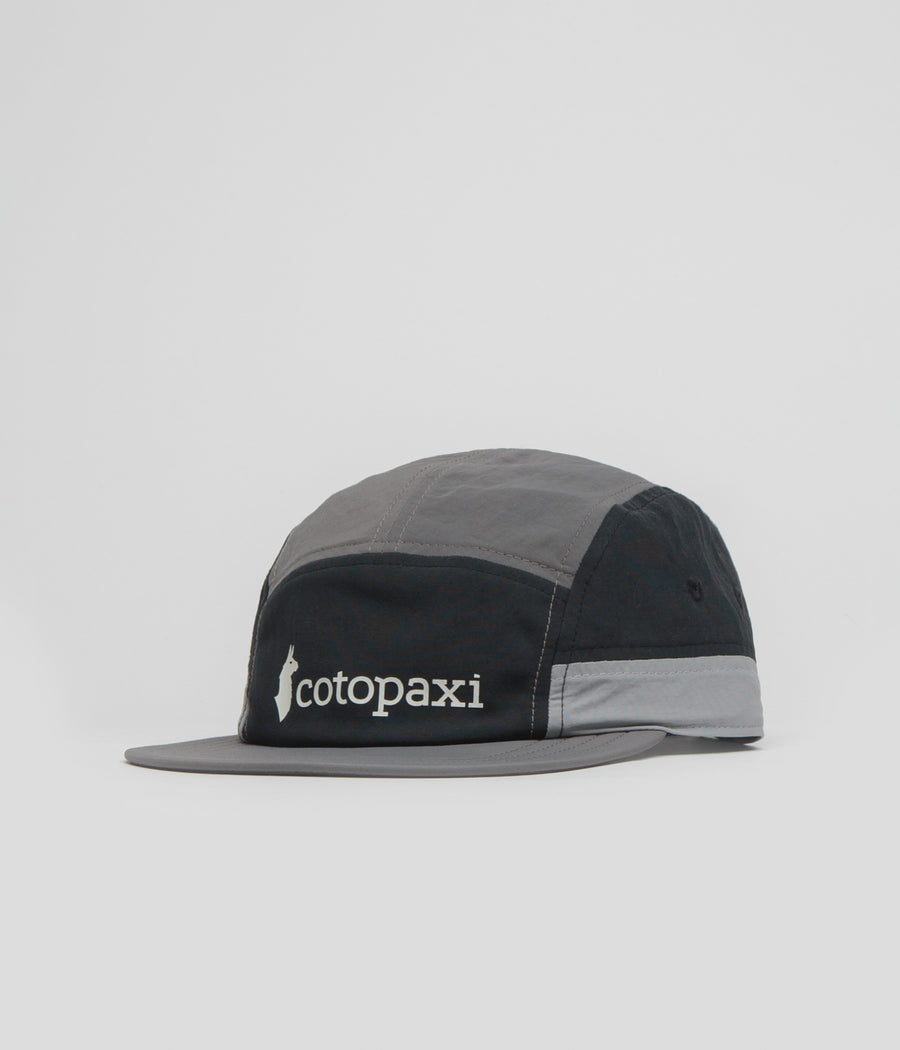 Cotopaxi Tech 5 Panel Cap in Black and Cinder
