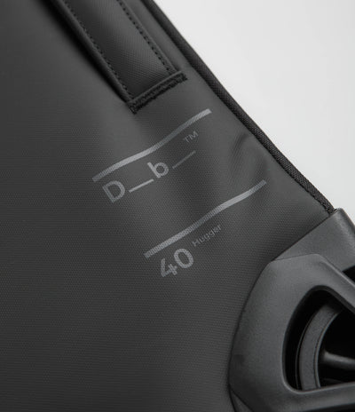 D_b_ Hugger 40L Carry-On Roller Bag in Black Out