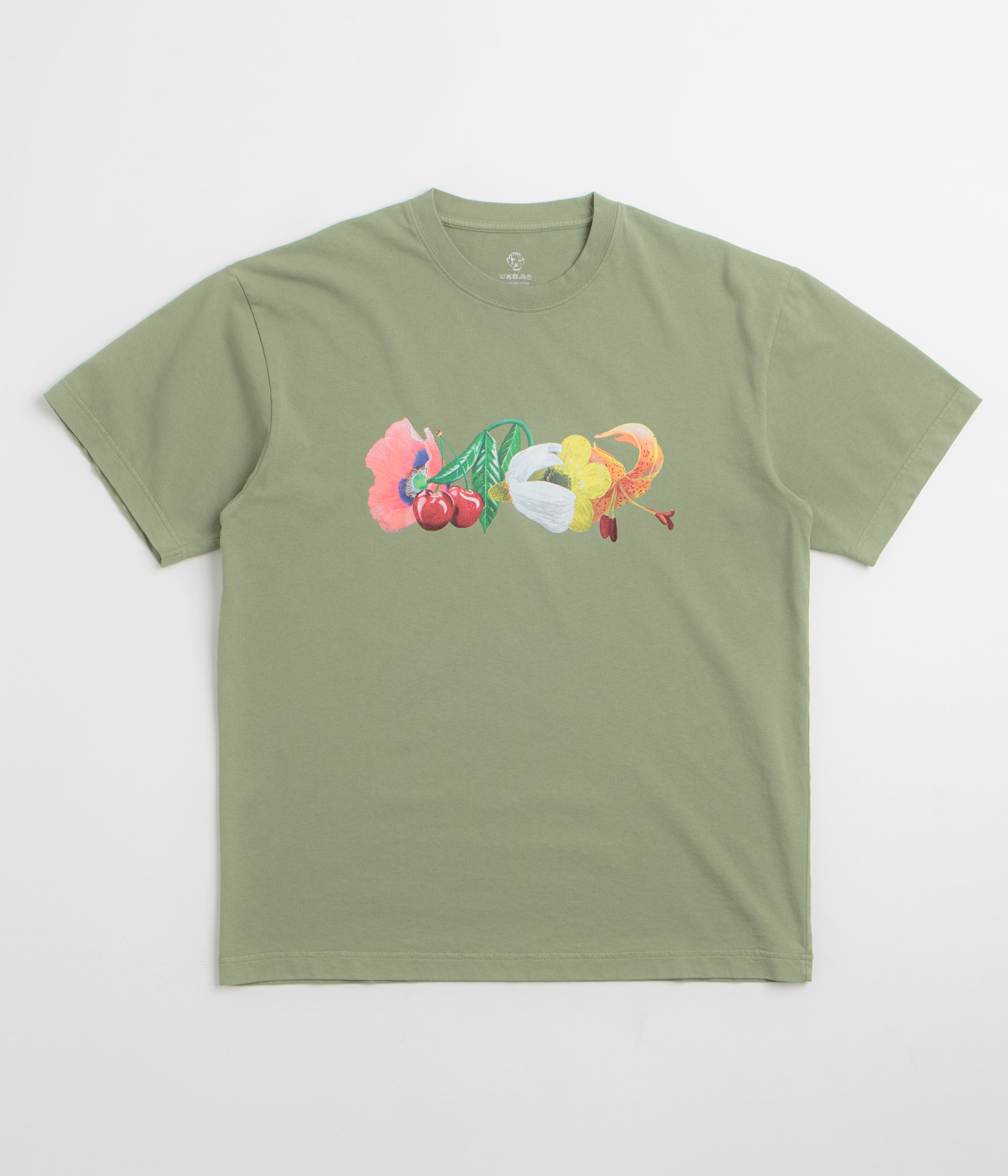 Dancer Glam Flowers T-Shirt - Hedge Green