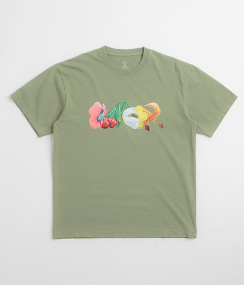 Dancer Glam Flowers T-Shirt - Hedge Green