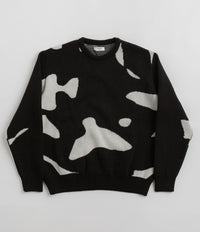 Dancer Mask Knit Sweatshirt in Black