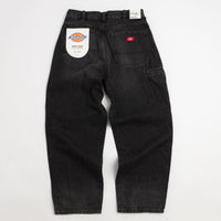 Dickies 958 Baggy Tapered Work Jeans - Black Wash Faded thumbnail