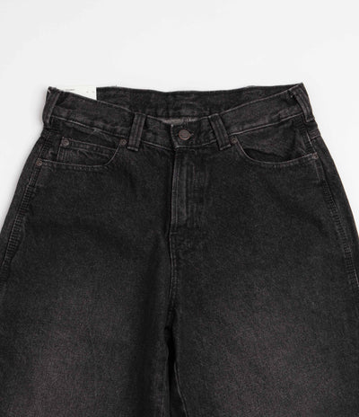 Dickies 958 Baggy Tapered Work Jeans - Black Wash Faded