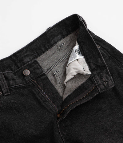 Dickies 958 Baggy Tapered Work Jeans - Black Wash Faded