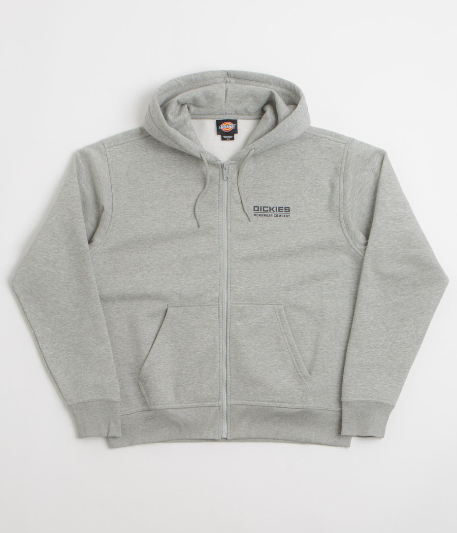 Dickies Bolivar Full Zip Hoodie in Grey Melange
