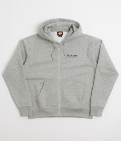Dickies Bolivar Full Zip Hoodie in Grey Melange