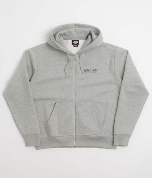 Dickies Bolivar Full Zip Hoodie - Grey Melange