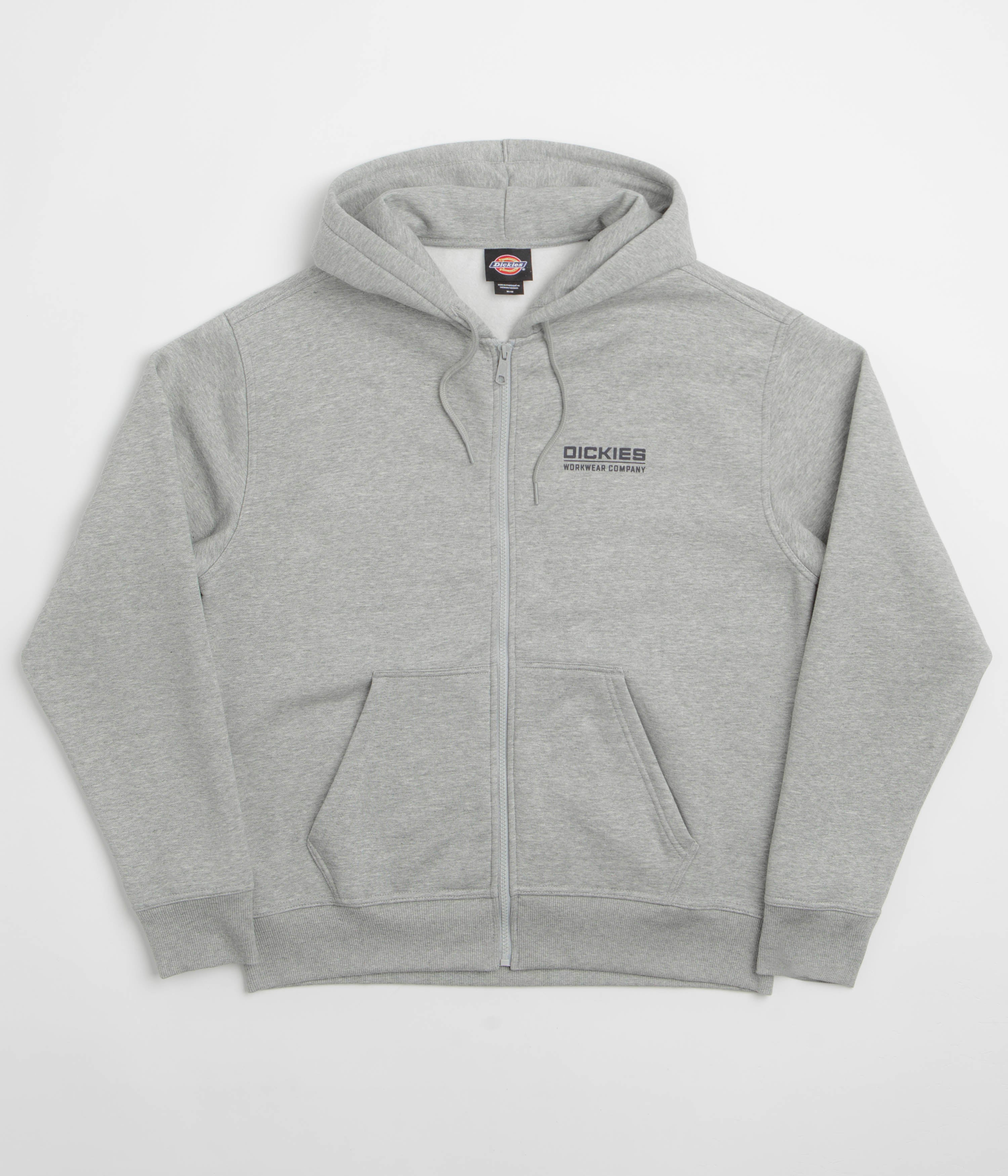 Dickies Bolivar Full Zip Hoodie in Grey Melange