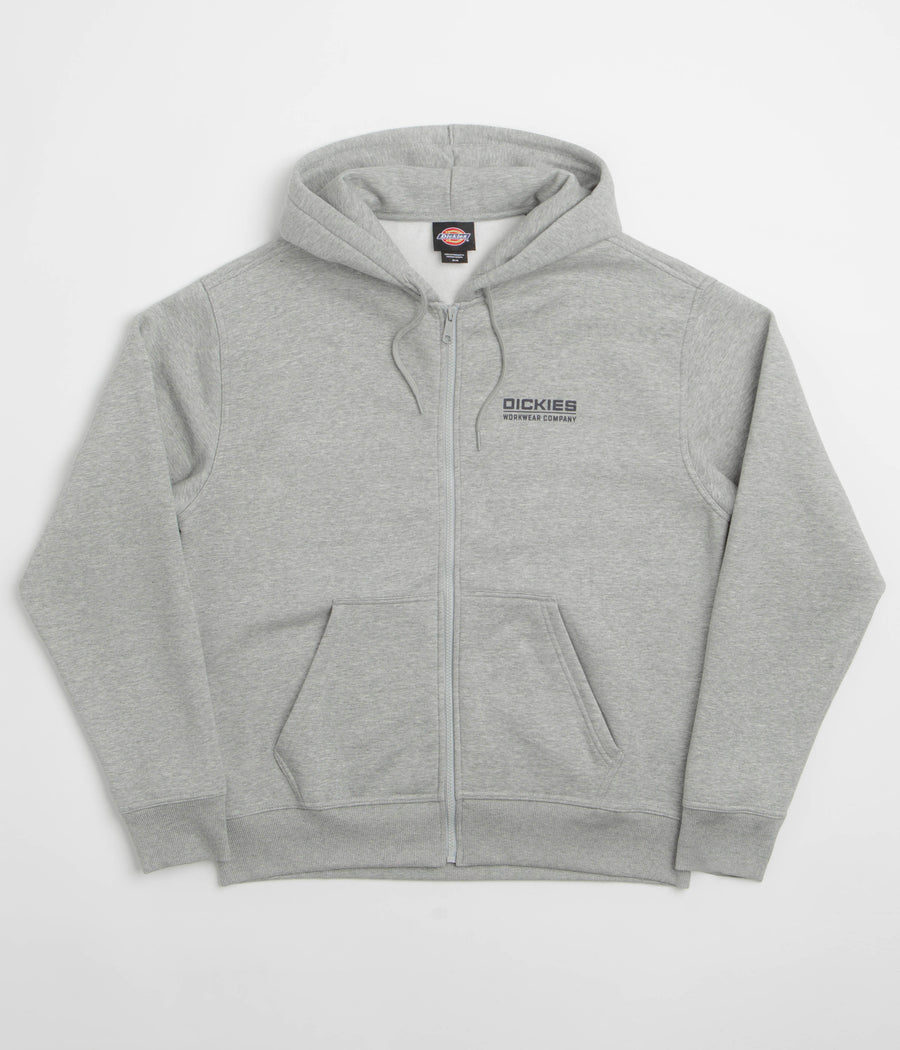 Dickies Bolivar Full Zip Hoodie - Grey Melange