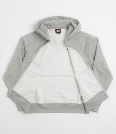 Dickies Bolivar Full Zip Hoodie in Grey Melange