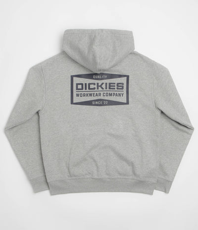 Dickies Bolivar Full Zip Hoodie in Grey Melange