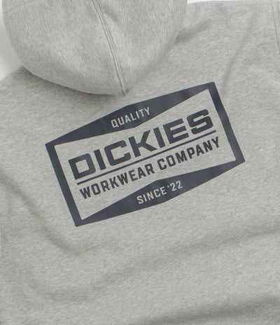 Dickies Bolivar Full Zip Hoodie in Grey Melange