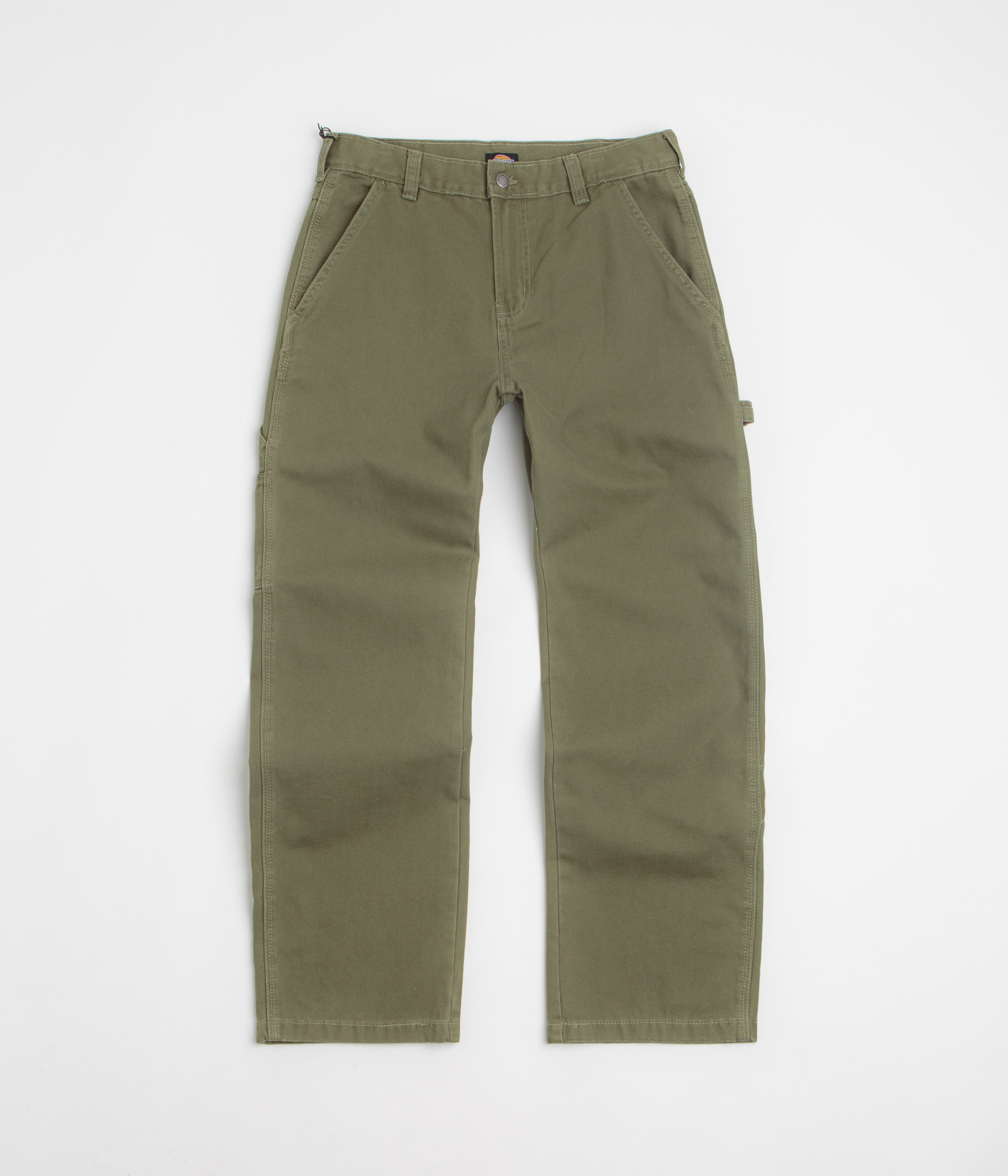 Dickies Carpenter Canvas Pants in Military Green