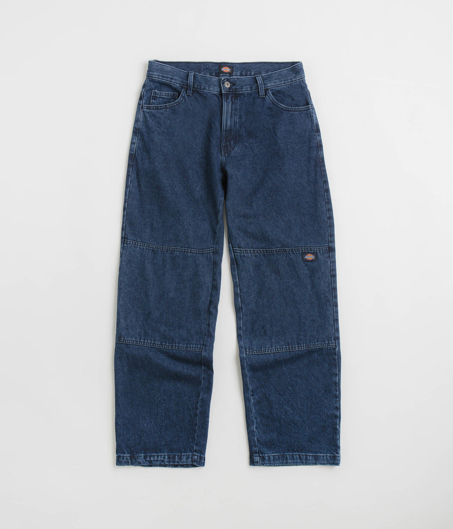 Dickies Double Knee Jeans in Stonewashed Indigo Blue