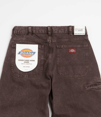 Dickies Double Knee Loose Jeans - Dark Brown